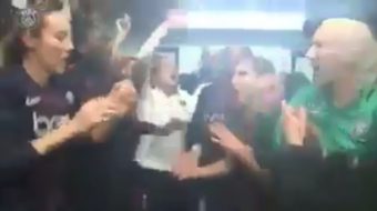 Les joueuses du PSG chambrent l’OL dans les vestiaires après leur victoire