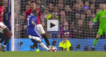 VIDEO : N’Golo Kanté marque le seul but du match face à Manchester United !