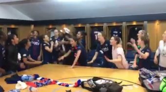 La belle joie des joueuses du PSG après leur victoire 4-0 face au Bayern Munich