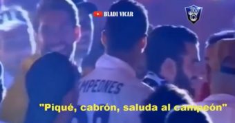 Sergio Ramos insulte Gerard Piqué pendant la célébration du titre : « Piqué, connard, salue le champion ! »
