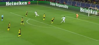La superbe reprise de volée de Gareth Bale face à Dortmund !