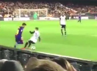 L'action folle de Lionel Messi qui humilie la défende de Valence !