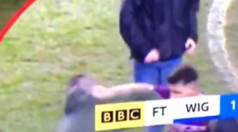 Sergio Agüero filmé en train de frapper un supporter de Wigan !