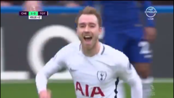 Le but sensationnel d'Eriksen face a Chelsea !