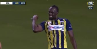 Usain Bolt marque un doublé pour sa première titularisation en Australie !