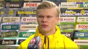 VIDÉO: L'interview surréaliste de Haaland après son match face à Schalke !